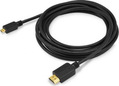 Кабель аудио-видео HDMI (m)-Micro HDMI (m) 3м черный – фото 4