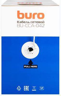 Кабель BU-CCA-050-FTP-OUTDOOR FTP 4 пары solid 0.5мм CCA 305 м black – фото 4