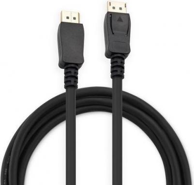 Кабель Display Port BU-DP-v1.4-1.5m, DisplayPort (m) - DisplayPort (m), GOLD, 1.5м, черный – фото 1