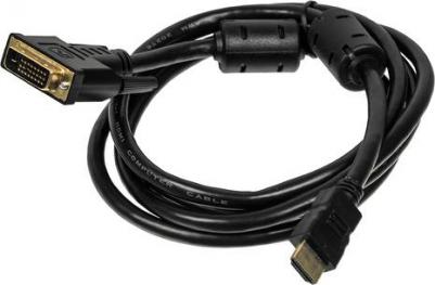 Кабель HDMI (m) - DVI-D (m), GOLD, ферритовый фильтр, 1.8м, черный [hdmi-19m-dvi-d-1.8m] – фото 11