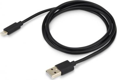 Кабель Lightning (m) - USB (m), 1.2м, 2A, черный [usb-ip-1.2b2a]