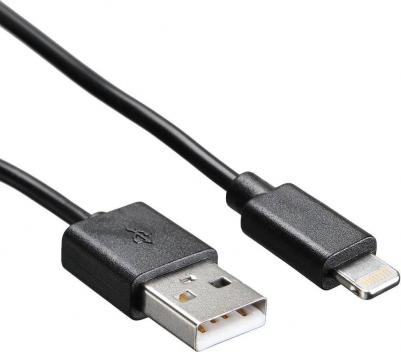 Кабель Lightning (m) - USB (m), 1.2м, 2A, черный [usb-ip-1.2b2a] – фото 5