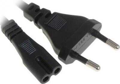 Кабель питания BU-PCAB-1.8-2PIN, IEC C7 (2-pin) - Евровилка, 1.8м – фото 2