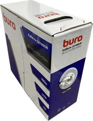 Кабель сетевой UTP 4 пары cat5E solid 0.40мм CCA 100м серый – фото 1