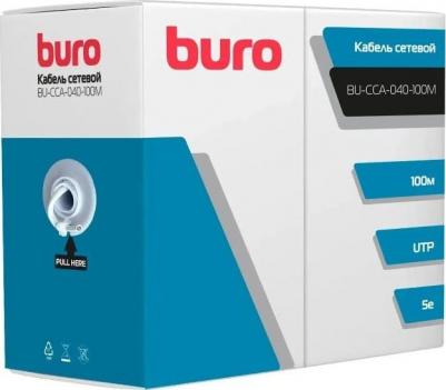 Кабель сетевой UTP 4 пары cat5E solid 0.40мм CCA 100м серый – фото 2