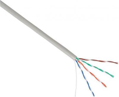 Кабель сетевой UTP, cat.5E, 305м, 4 пары, 0.45мм, медь, одножильный, 1 шт, серый – фото 3