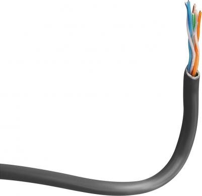 Кабель сетевой UTP, cat.5E, 305м, 4 пары, 0.45мм, медь, одножильный, 1 шт, серый – фото 4