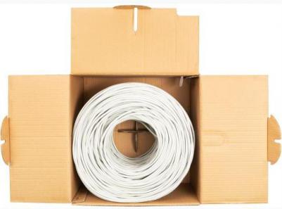 Кабель сетевой UTP, cat.5E, 305м, 4 пары, 0.48мм, алюминий омедненный, одножильный, серый – фото 9