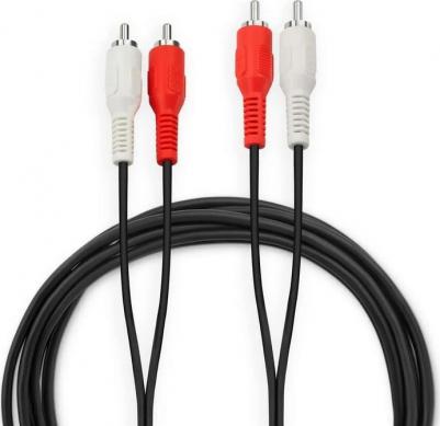 Кабель соединительный аудио 2хRCA (m)-2хRCA (m) 3м черный (BAAC024-3) – фото 2