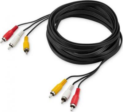 Кабель соединительный аудио-видео 3хRCA (m) - 3хRCA (m), 5м, черный [baac027-5] – фото 7