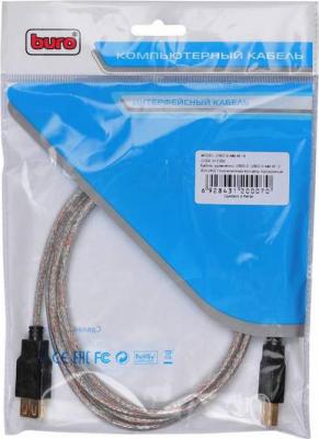 Кабель-удлинитель USB2.0 USB2.0-AM-AF-S, USB A(m) - USB A(f), GOLD, 1.8м – фото 5