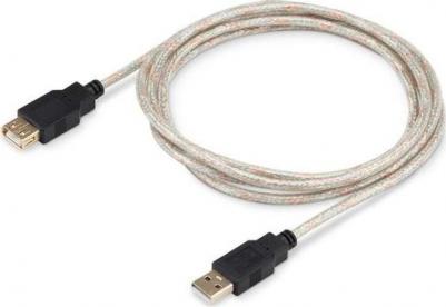 Кабель-удлинитель USB2.0 USB2.0-AM-AF-S, USB A(m) - USB A(f), GOLD, 1.8м – фото 6