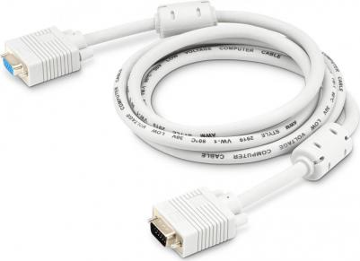 Кабель-удлинитель VGA CAB015S-06, VGA (m) - VGA (f), ферритовый фильтр, 1.8м, серый – фото 2