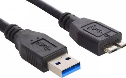 Кабель USB3.0 MK30-AM-0.5, micro USB 3.0 B (m) - USB A(m), 0.5м, черный – фото 1