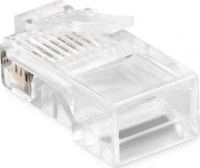 Коннектор BU-CONRJ45-50PCS RJ45 прозрачный (упак.:50шт) (1996870)