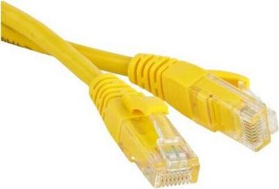 Патч-корд литой, UTP, cat.5E, 1.5м, 4 пары, 26AWG, алюминий омедненный, 1 шт, желтый – фото 5