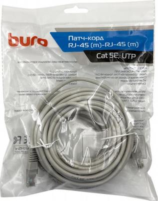 Патч-корд литой, UTP, cat.5E, 10м, 4 пары, 26AWG, CCA, 1 шт, серый – фото 2