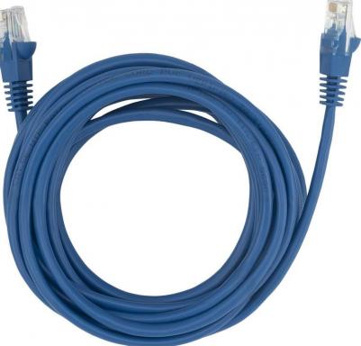 Патч-корд UTP 4 пары cat5E CCA molded 5м голубой RJ-45 (m)-RJ-45 (m) – фото 1