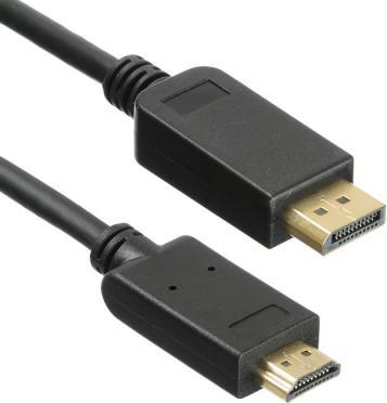 Кабель DisplayPort HDMI 3м BHP DPP_HDMI-3 круглый черный – фото 3