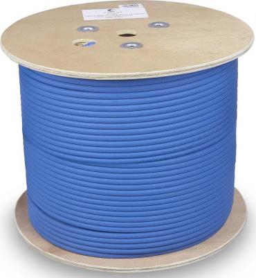 Кабель витая пара SSTP-4P-Cat.8-SOLID-IN-LSZH-BL экранированная SSTP, категория 8, 4 пары, LSZH, нг(А)-HF (305