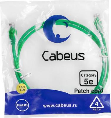 Неэкранированный патч-корд PC-UTP-RJ45-Cat.5e-1.5m-GN – фото 1