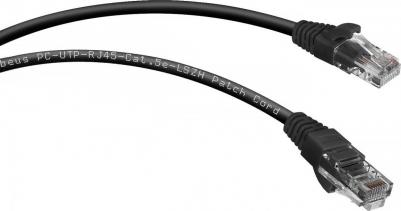 Неэкранированный патч-корд PC-UTP-RJ45-Cat.5e-2m-BK-LSZH