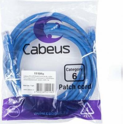 Неэкранированный патч-корд PC-UTP-RJ45-Cat.6-3m-BL-LSZH – фото 1