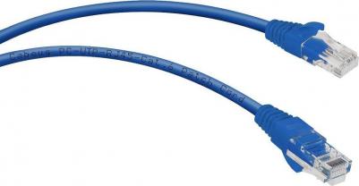 Неэкранированный патч-корд PC-UTP-RJ45-Cat.6-3m-BL-LSZH