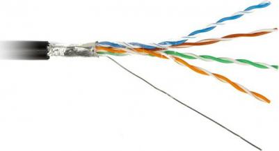 Одножильный кабель FTP-4P-CAT.5E-SOLID-OUT-LSZH-UV