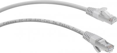 Патч-корд F/UTP PC-FTP-RJ45-Cat.5e-10m-LSZH категория 5е, 2xRJ45/8p8c, экранированный, серый, LSZH, 10м
