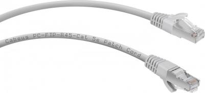Патч-корд F/UTP PC-FTP-RJ45-Cat.5e-3m категория 5е, 2xRJ45/8p8c, экранированный, серый, PVC, 3м