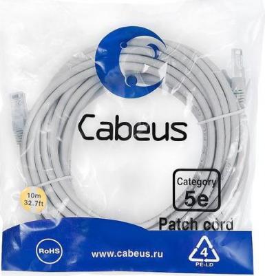 Патч-корд U/UTP, категория 5е, 2xRJ45/8p8c, неэкранированный, серый, LSZH, 10м [PC-UTP-RJ45-Cat.5e-10m-LSZH] – фото 3