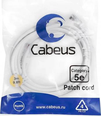 Патч-корд U/UTP PC-UTP-RJ45-Cat.5e-3m-WH категория 5е, 2xRJ45/8p8c, неэкранированный, белый, PVC, 3м – фото 1