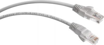 Патч-корд U/UTP PC-UTP-RJ45-Cat.6-2m-LSZH категория 6, 2xRJ45/8p8c, неэкранированный, серый, LSZH, 2м