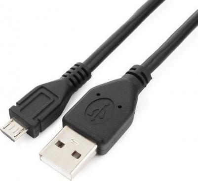 Кабель microUSB 1м круглый черный – фото 2