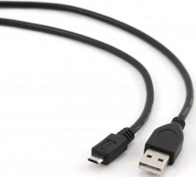 Кабель microUSB 1м круглый черный – фото 4