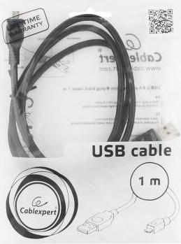 Кабель microUSB 1м круглый черный – фото 8