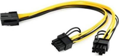 Кабель питания PCI-Express 2x6+2pin/M to 8pin/F 30cm CC-PSU-85