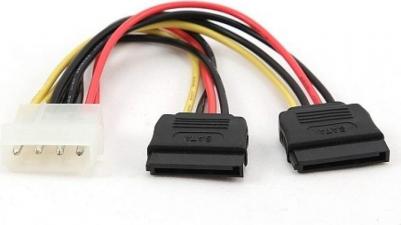 Кабель питания SATA CC-SATA-PSY-0.3M 30см molex 4pin/2x sata15pin на 2 устр. па – фото 2