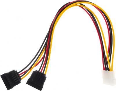 Кабель питания SATA CC-SATA-PSY-0.3M 30см molex 4pin/2x sata15pin на 2 устр. па – фото 3