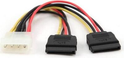 Кабель питания SATA CC-SATA-PSY-0.3M 30см molex 4pin/2x sata15pin на 2 устр. па