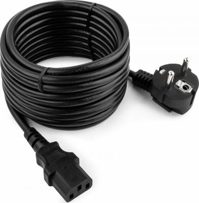 Кабель питания Schuko (M)-IEC-320-C13, 10A, 5м, черный