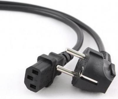 Кабель питания Schuko (M)-IEC-320-C13, 6A, 4.5м, черный