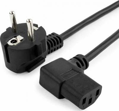 Кабель питания Schuko (M)-IEC-320-C13 угловая вилка/угловой штекер, 10А, 1.8 м, черный – фото 2