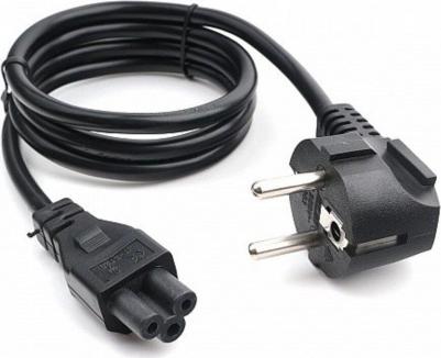 Кабель питания Schuko (M)-IEC-320-C5 угловая вилка/прямой штекер, 10A, 1м, черный PC-186-ML12 – фото 2