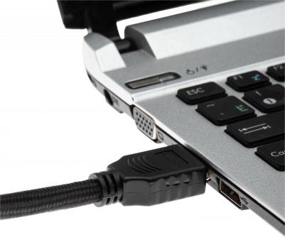 Кабель аудио-видео CS-HDMI.2-3, HDMI (m) - HDMI (m), ver 2.0, 3м, GOLD, черный – фото 3