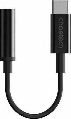 Переходник аудио USB-C - AUX Jack 3.5 мм (f) для телефонов и планшетов, цвет черный – фото 1