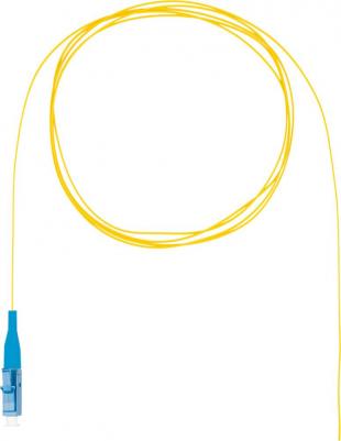 Пигтейл, LC/UPC, одномодовый, 9/125, OS2, одинарный, 1.5м, желтый