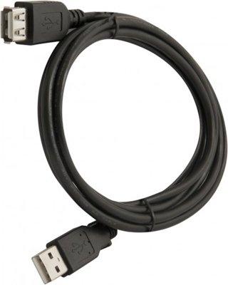 Кабель USB A-USB A, M-F 1,8м Black (USB02-06) – фото 6