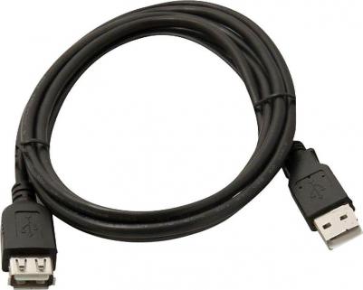 Кабель USB A-USB A, M-F 1,8м Black (USB02-06) – фото 10